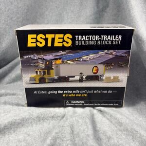 ESTES 2023 Building Block Tractor Trailer Kit Set 329 Pcs 15" Cab Boxes Complete